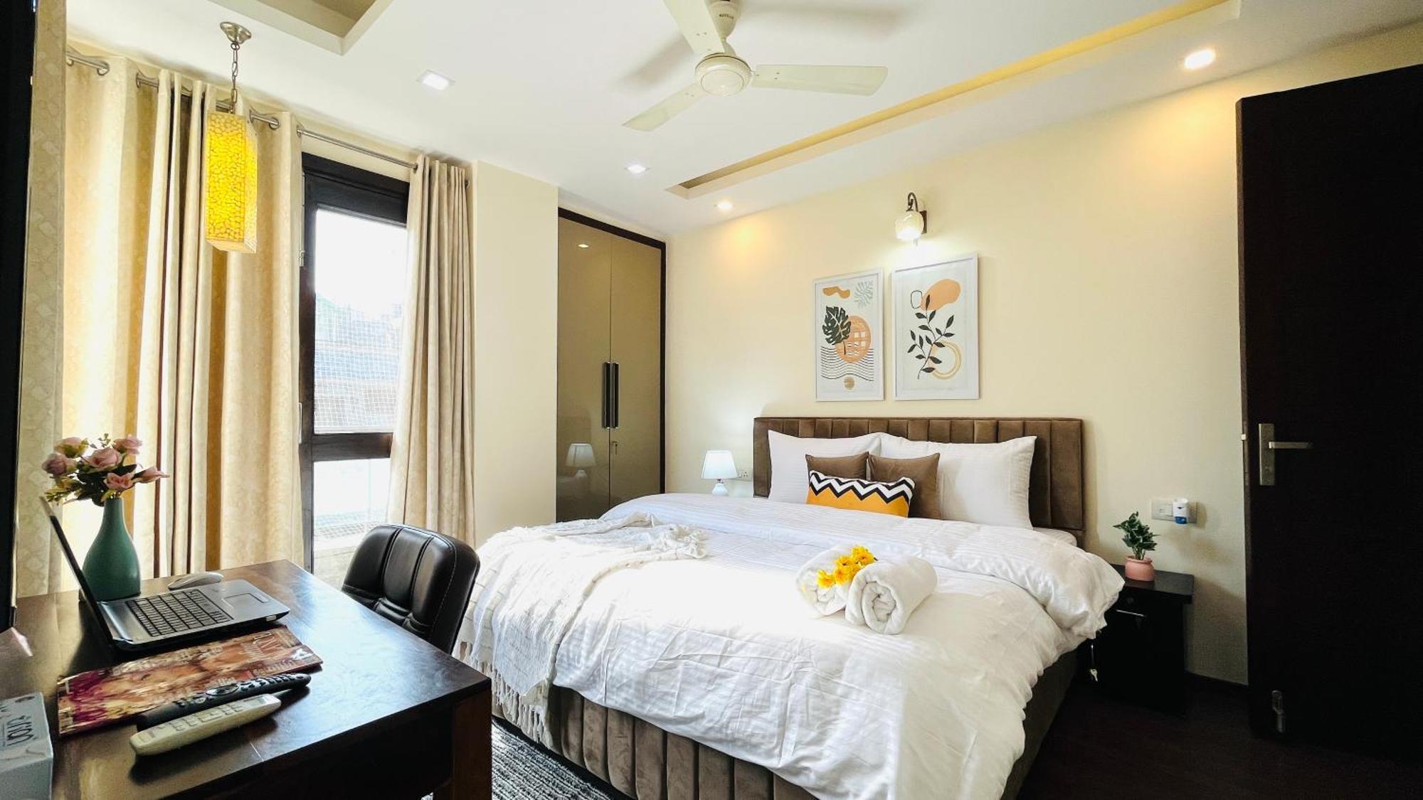 Olive Serviced Apartments - Defence Colony New Delhi Værelse billede